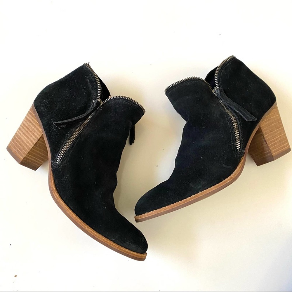 Dolce Vita Sofiya Block Heel Suede Ankle Booties
